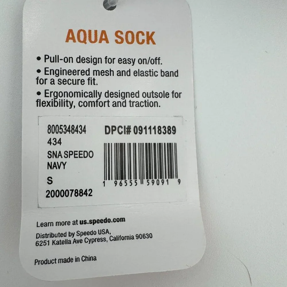 NWT Speedo Pull On Navy and Pink Water Shoes Size 13 - 1 (Juniors)